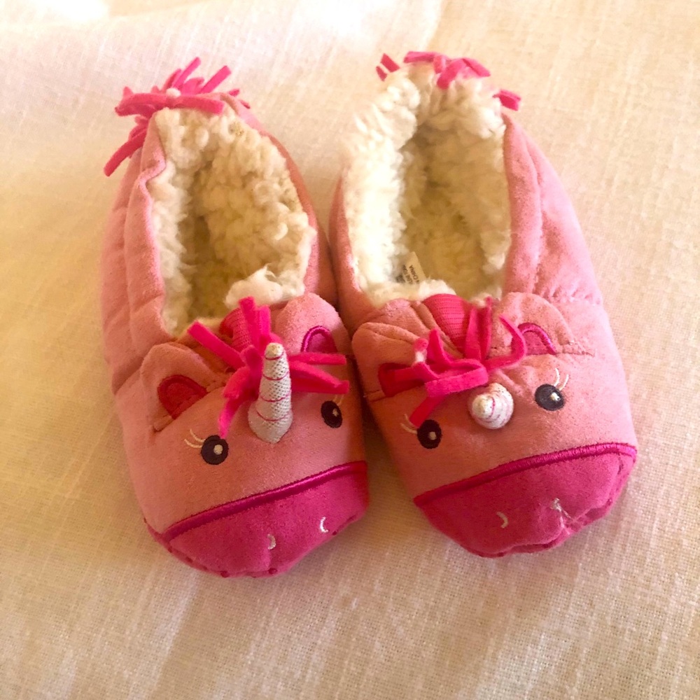 Toddler Girls Unicorn Slippers